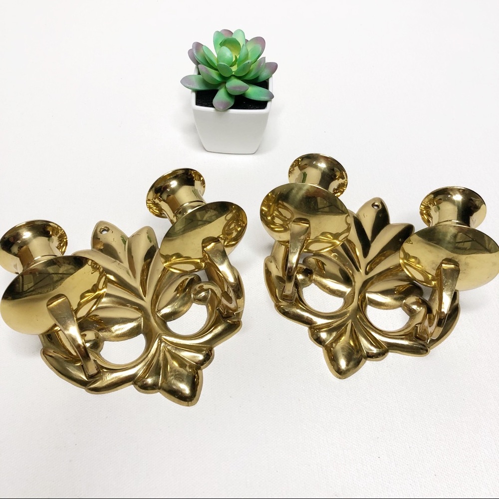 Vintage Brass sconces boho style home decor